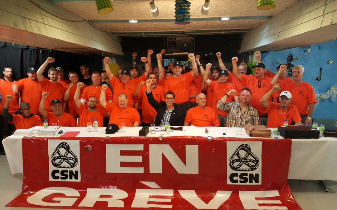 Les syndiqué-es CSN de la scierie de Rivière-aux-Rats plus unis et solidaires que jamais