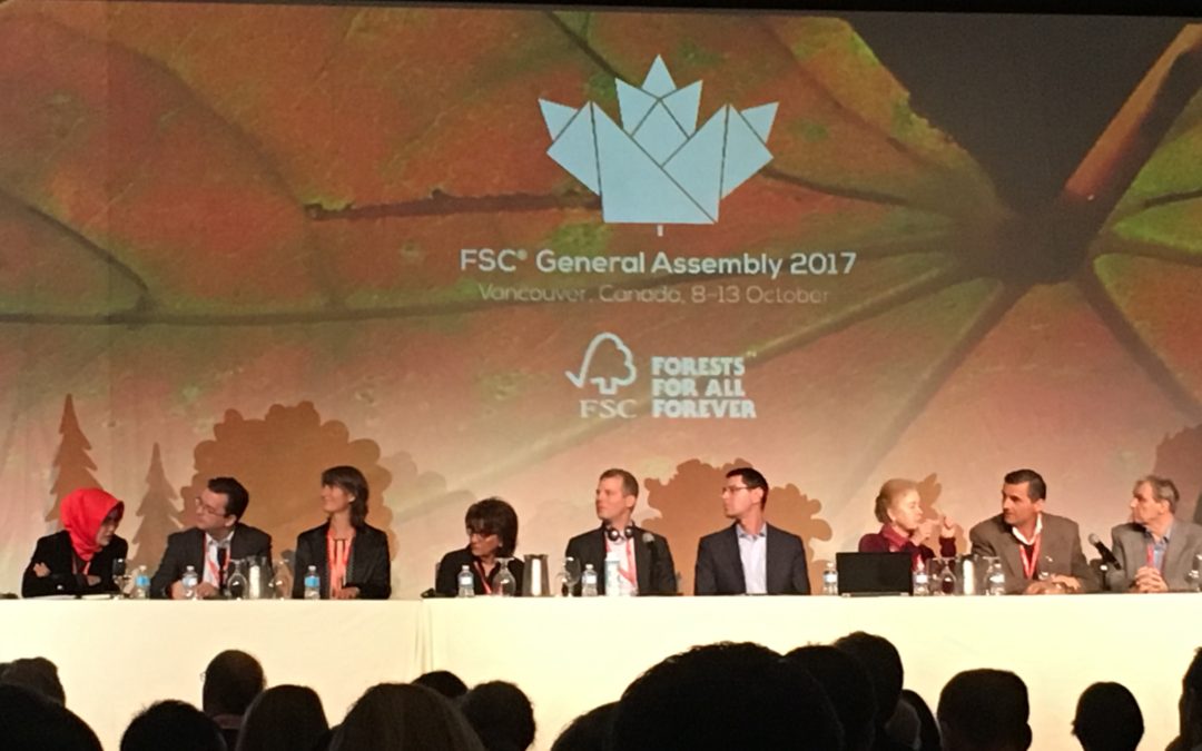 La FIM présente à la 8e assemblée générale de FSC International qui se déroule du 8 au 13 octobre, à Vancouver