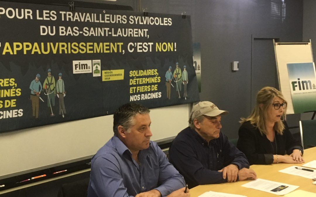 Grève imminente en sylviculture